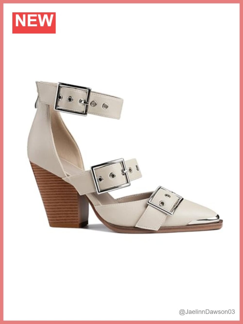Western Faux Leather Block Heel Closed Toe Pumps Shoes